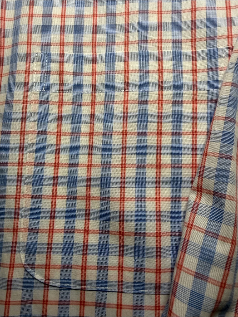 Stafford Pink and Blue Check Long-Sleeve Dress Shirt - Picture 3 of 6